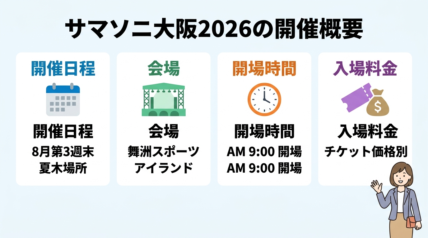 サマソニ大阪2026の開催概要
