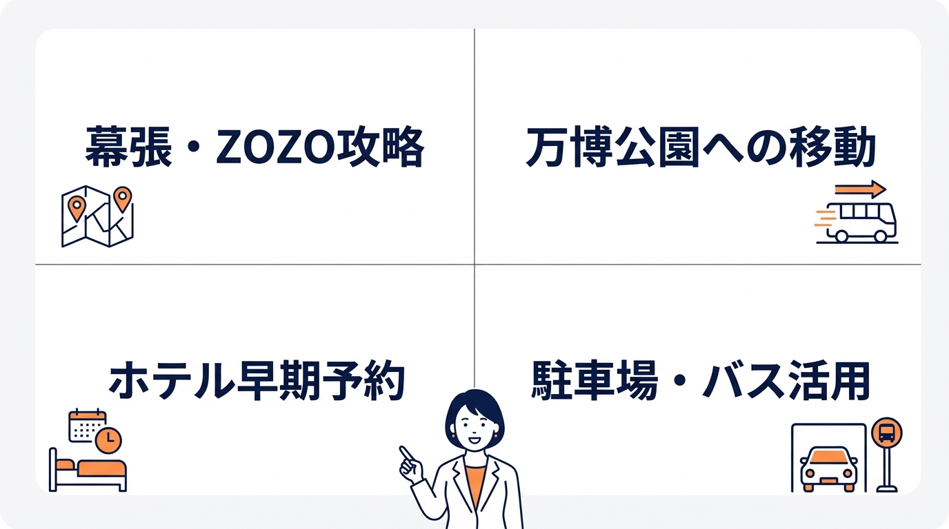 会場別アクセス攻略と宿泊予約のコツ