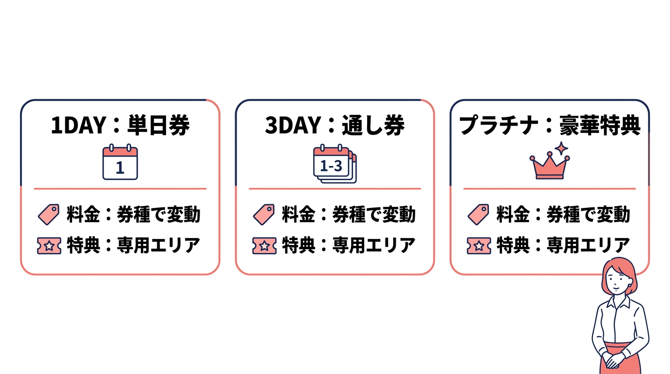 サマソニ大阪のチケット種類と料金
