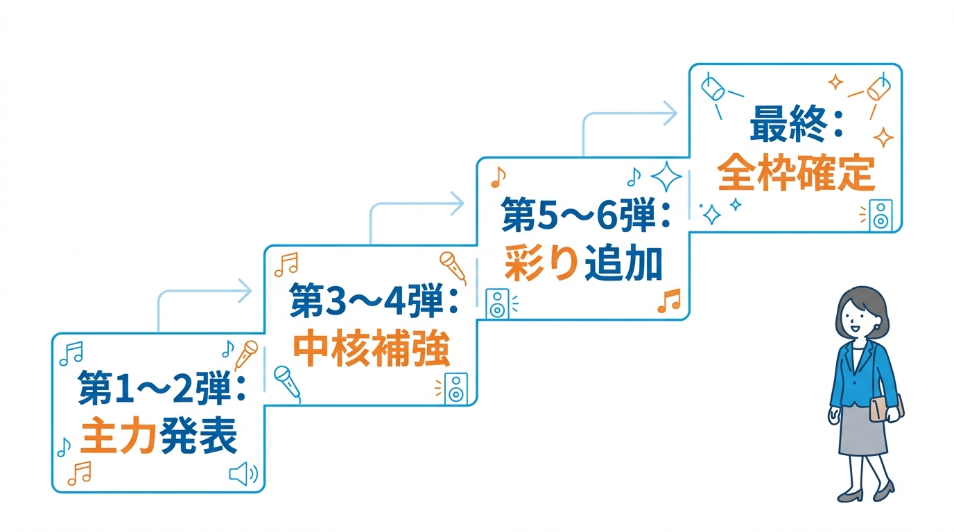 サマーソニック追加アーティストの変遷
