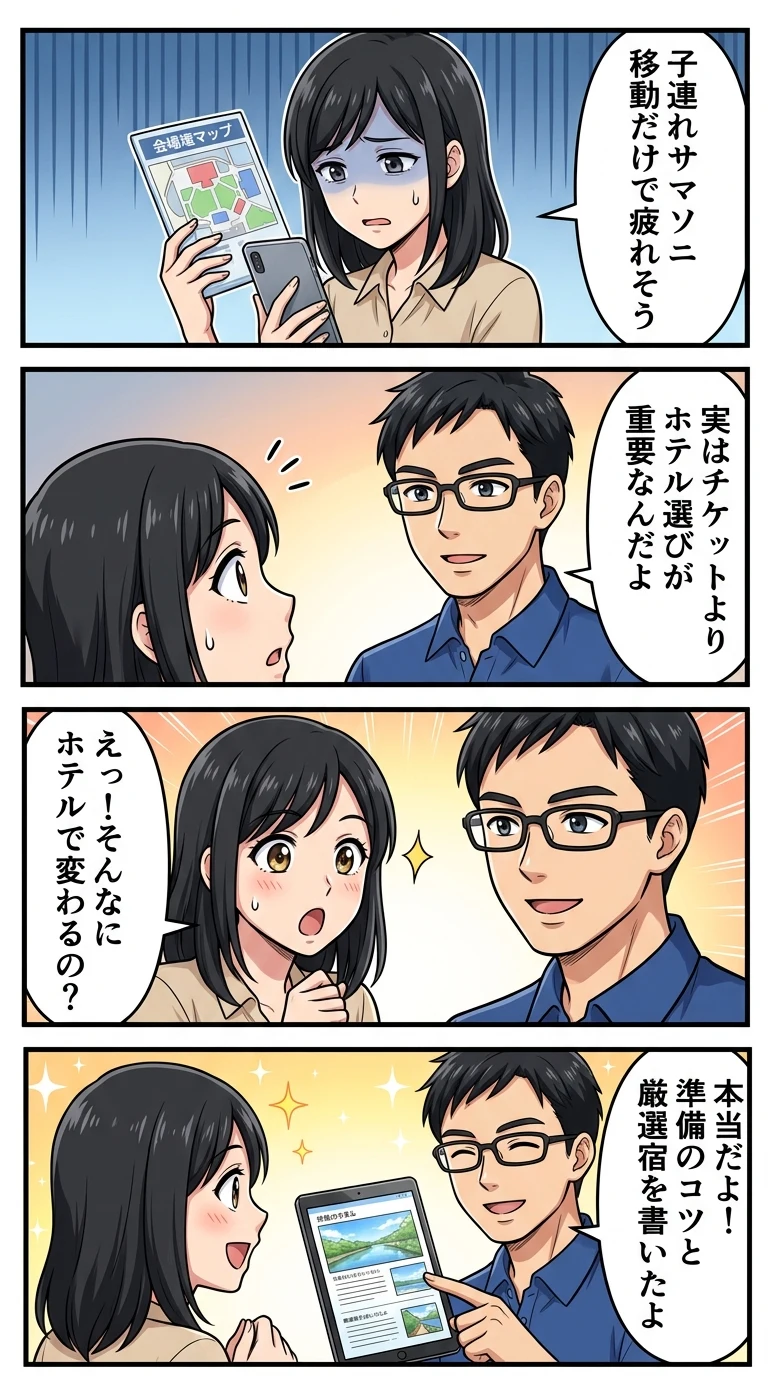 サマーソニック 遠征 ホテル 子連れ