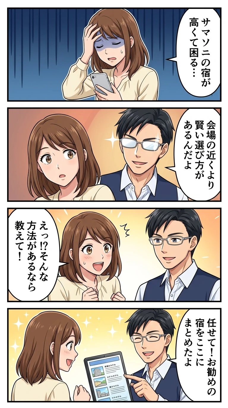 サマーソニック 遠征 大阪 ホテル