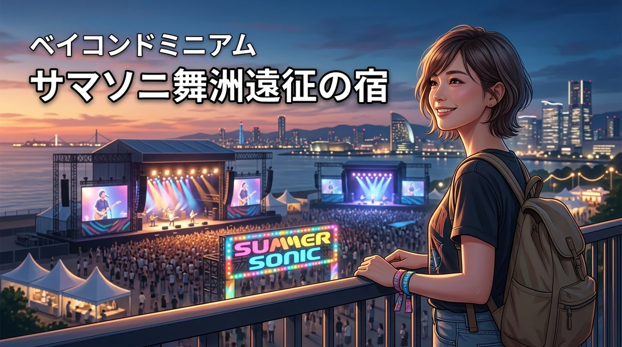 サマーソニック遠征の舞洲宿泊ならここ！ユニバーサルベイコンドミニアムがおすすめ