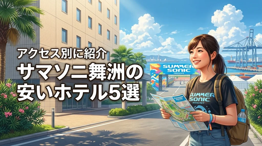 サマーソニック遠征舞洲の安いホテルおすすめ5選！アクセス別に紹介