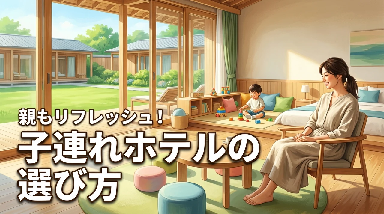 子連れでホテルに泊まるならどこがおすすめ？親もリフレッシュできる選び方のコツ