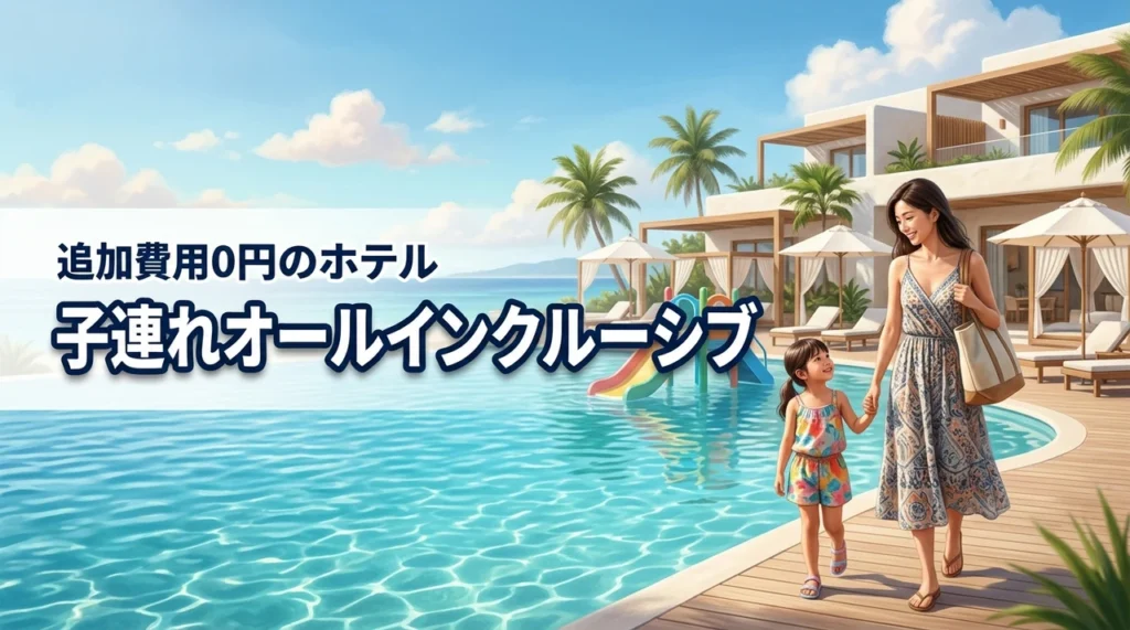 【子連れ必見】オールインクルーシブのホテルなら追加費用ゼロで贅沢な家族旅行が叶う