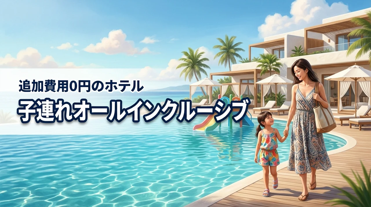 【子連れ必見】オールインクルーシブのホテルなら追加費用ゼロで贅沢な家族旅行が叶う