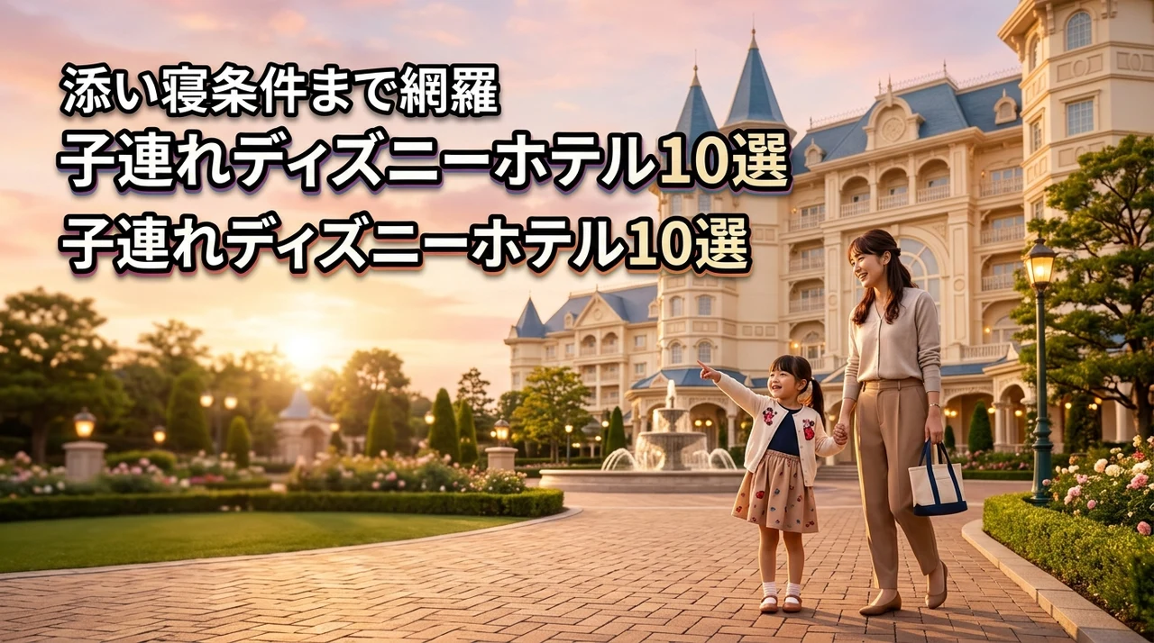 【必見】子連れディズニーを快適にするホテルおすすめ10選！添い寝条件まで網羅
