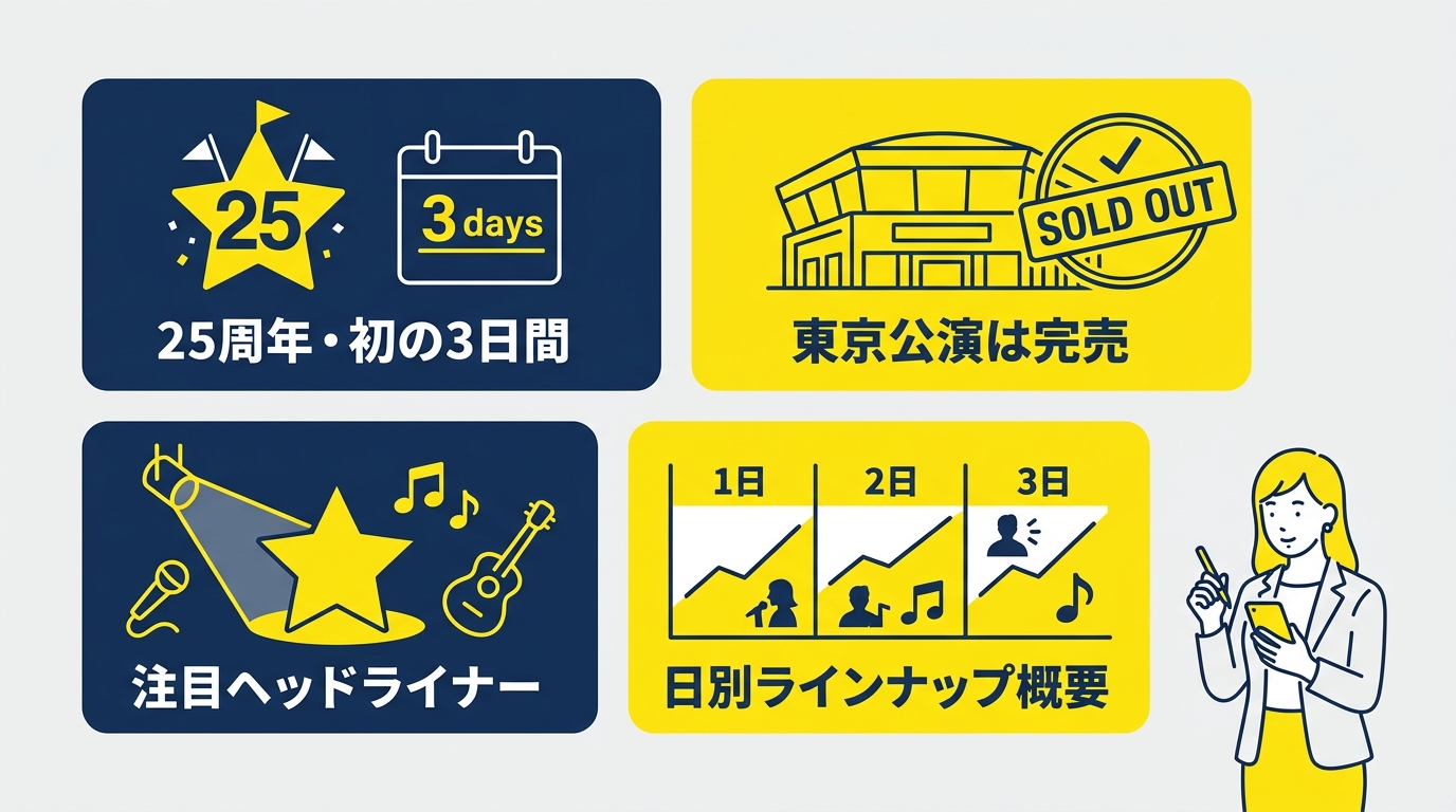 サマソニ2026のヘッドライナー予想と開催概要