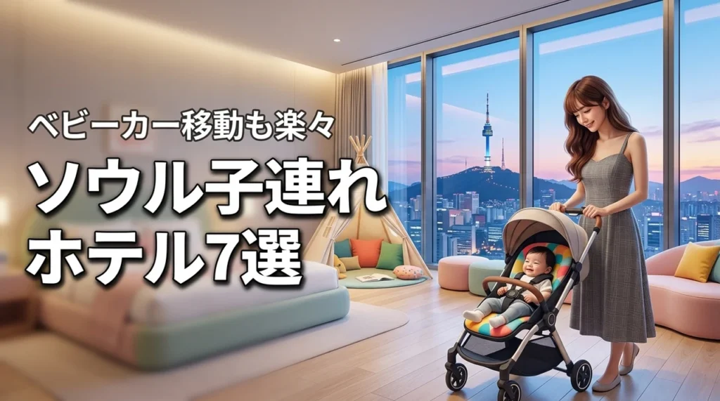 ソウルの子連れホテル選びで迷ったら？ベビーカー移動もしやすい人気の7選を紹介
