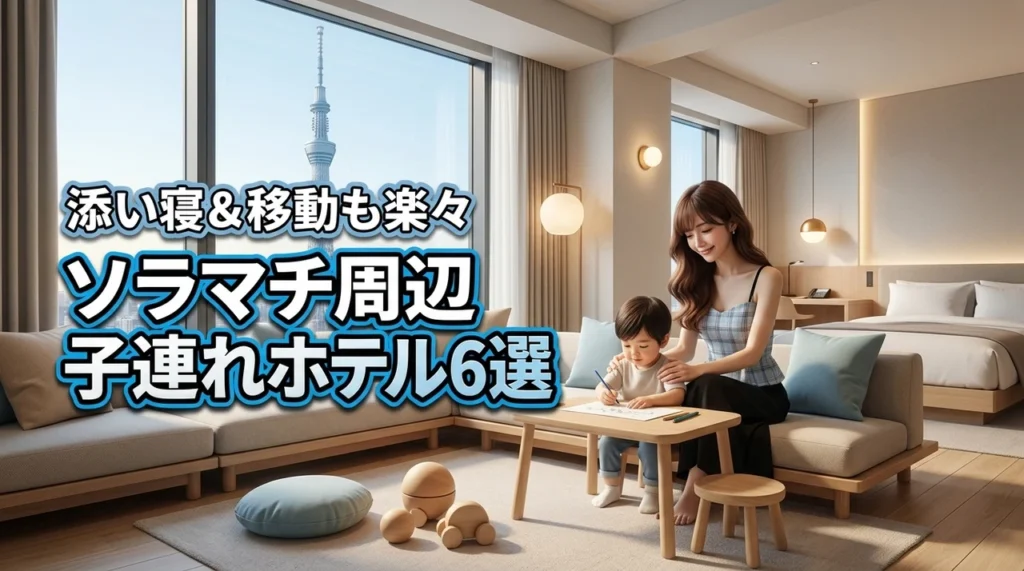 ソラマチ周辺で子連れに優しいホテルはどこ？添い寝や移動が楽になるおすすめ6選