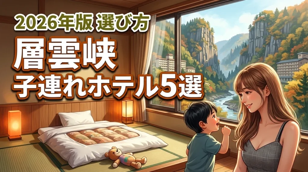 層雲峡のホテルで子連れに人気の5選！食事や温泉など選び方のコツを伝授