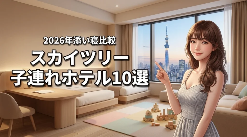 【厳選】スカイ ツリー観光で子連れに人気のホテル10選！添い寝可能な宿を比較