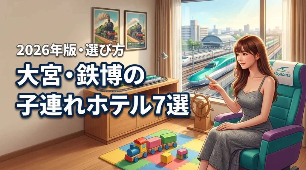 大宮の鉄道博物館周辺で子連れにおすすめのホテル7選！失敗しない選び方のコツを伝授
