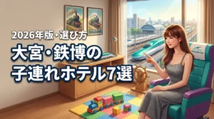 大宮の鉄道博物館周辺で子連れにおすすめのホテル7選！失敗しない選び方のコツを伝授