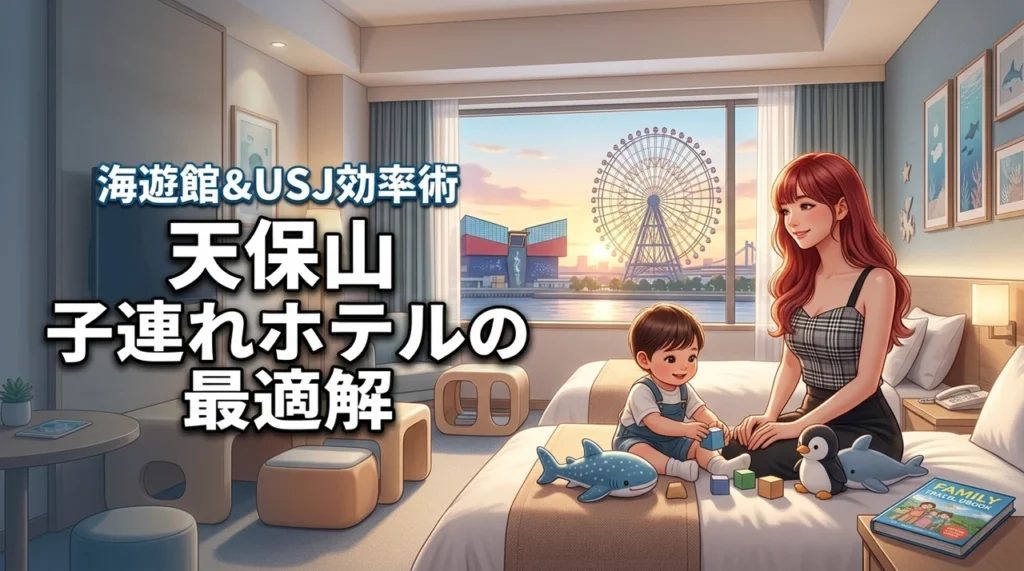 【天保山】ホテルに子連れで泊まる最適解！海遊館もUSJも効率よく回る秘訣