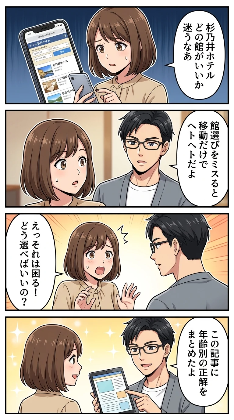 杉 乃井 ホテル 子連れ 何 館