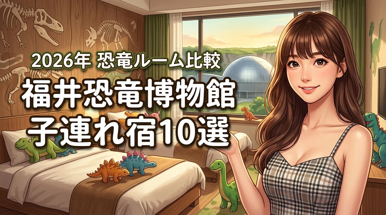 福井恐竜博物館に近い子連れおすすめホテル10選！恐竜ルームがある宿を比較