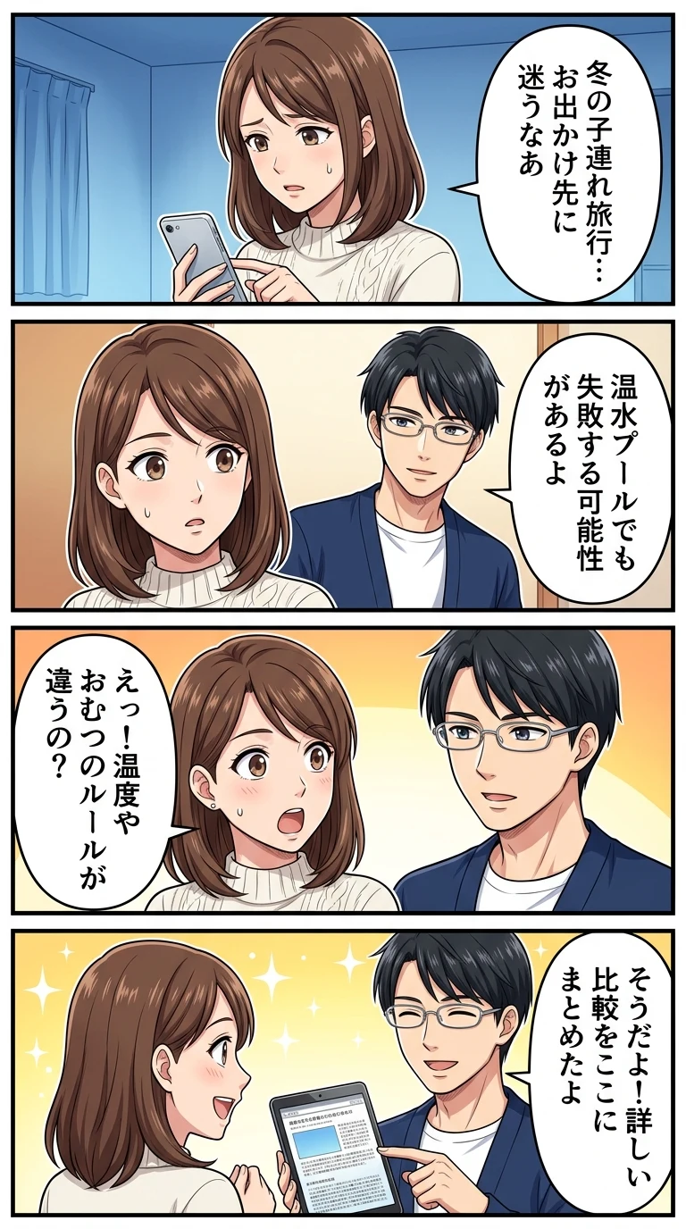 プール 付き ホテル 子連れ 冬