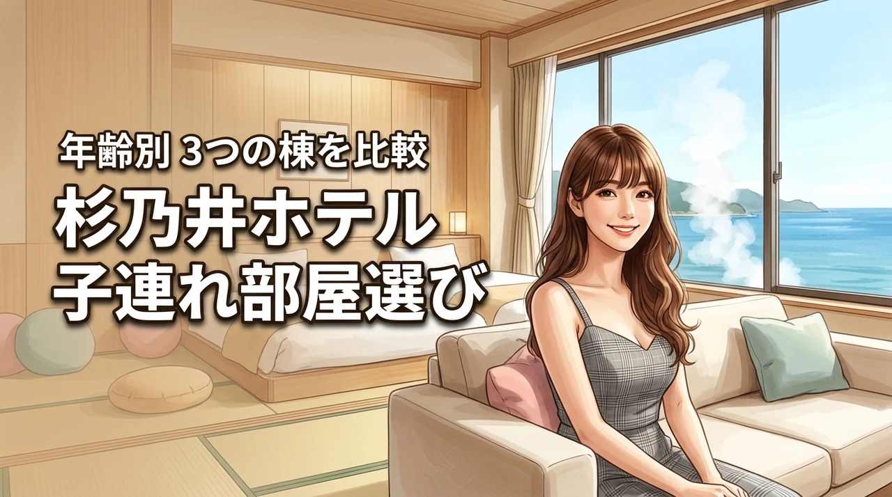 杉乃井ホテルで子連れにおすすめの部屋はどこ？3つの宿泊棟を年齢別に徹底比較