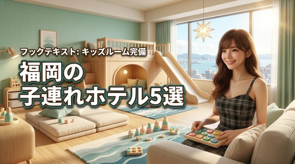 福岡で子連れに人気のホテル5選！キッズルーム完備でパパママも安心の滞在を（記事のアイキャッチ画像）