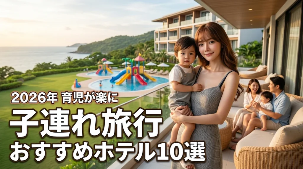 子連れ旅行のホテル選びでもう迷わない！育児の負担を減らせるおすすめホテル10選（記事のアイキャッチ画像）