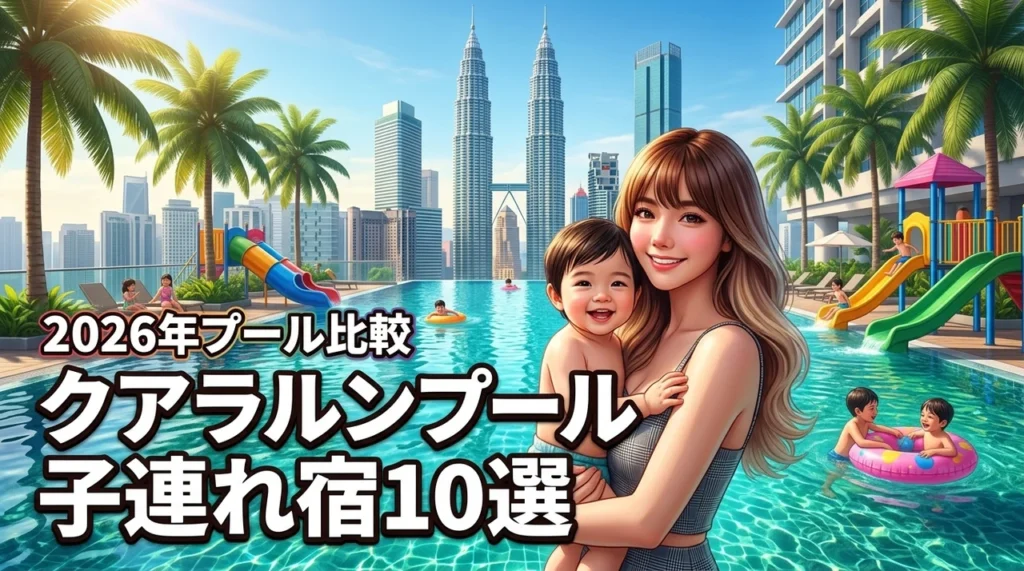 クアラ ルンプールのホテルで子連れならどこ？プールが充実した宿10選を比較（記事のアイキャッチ画像）