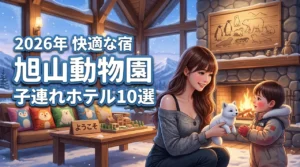 旭山動物園に近い！子連れ旅行を快適にするおすすめホテル10選を厳選紹介（記事のアイキャッチ画像）