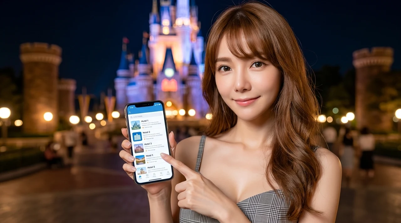 ディズニー周辺で子連れにおすすめのホテル10選をイメージした写真風の画像