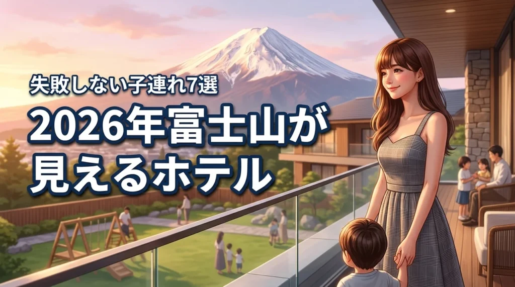 富士山が見えるホテルに子連れで泊まるなら？おすすめ7選と失敗しない選び方（記事のアイキャッチ画像）
