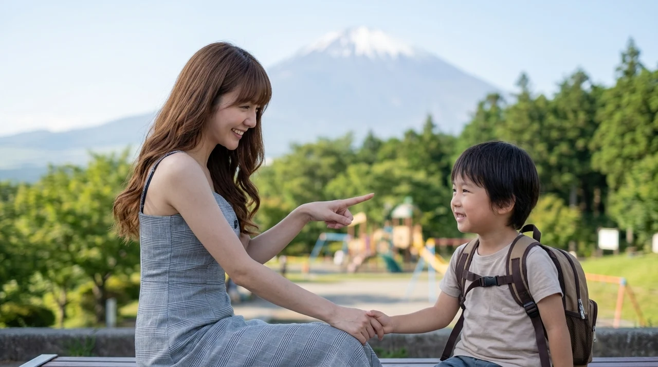 御殿場観光を快適にする子連れ向け便利情報をイメージした写真風の画像