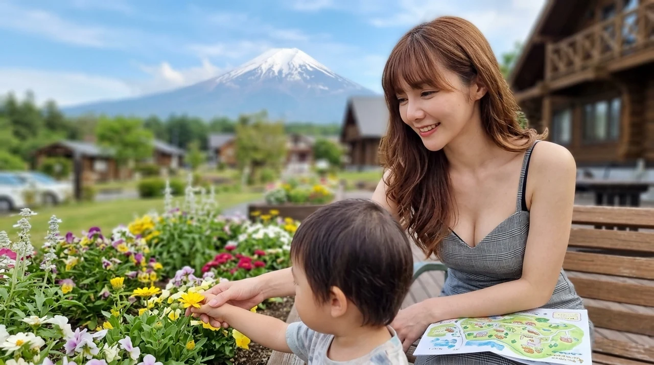 時之栖での子連れ滞在を充実させるアクティビティ活用術をイメージした写真風の画像