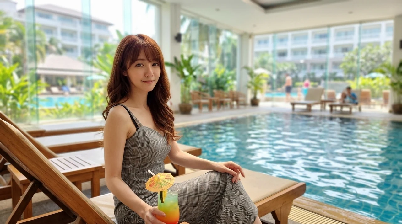 1年中遊べる!ラグナ ガーデン ホテルのプール活用術をイメージした写真風の画像