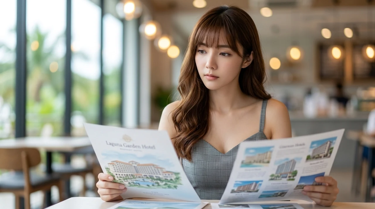 宜野湾の他ホテルとラグナガーデンホテルの比較・使い分けをイメージした写真風の画像