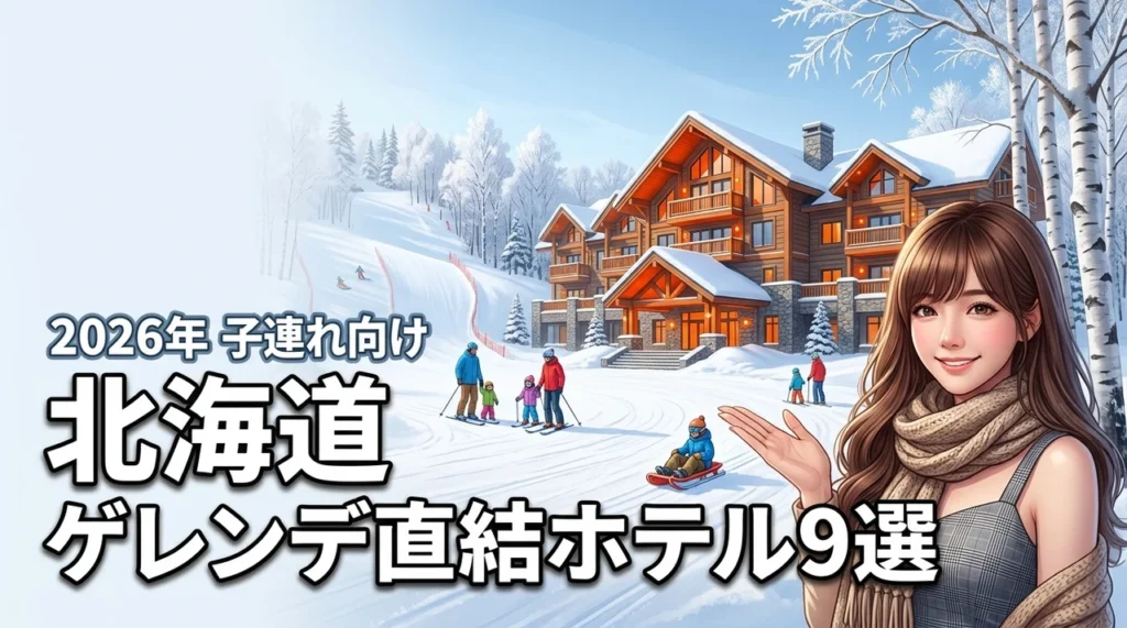 北海道のゲレンデ直結ホテルおすすめ9選！子連れで失敗しない選び方とメリット（記事のアイキャッチ画像）